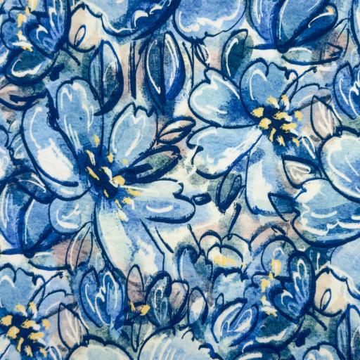 Viscose jersey, Blomster